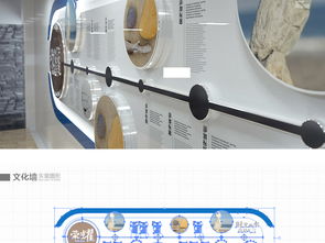 蓝色精品企业员工文化墙公司形象墙设计图片 高清效果图下载 素材67.74mb 办公室文化墙大全